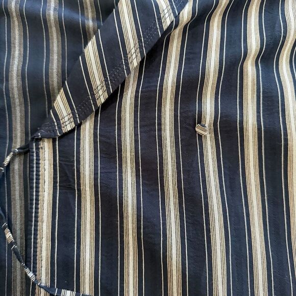 NWOT J.Crew Women Navy Striped Wrap Blazer Sz L Lightweight Career BohoChic $118 - Picture 14 of 14